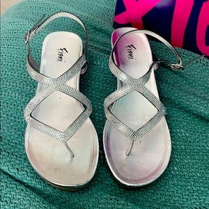 Silver Jewel Sandals
